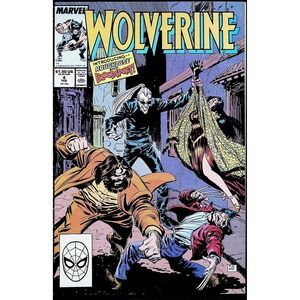 Wolverine‎ #4 Direct Ed 1st Bloodscream Roughhouse Marvel Comic Book 1988